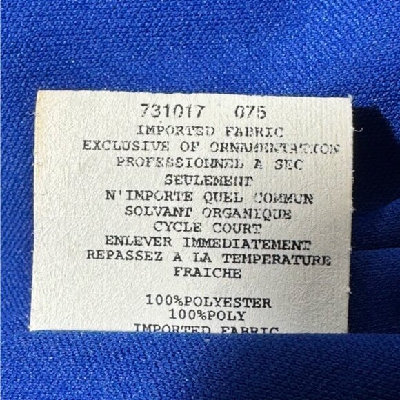 Jessica Mcclintock for Gunne Sax Blue Pleated Bubble Mini Dress Size 5 - Picture 10 of 10